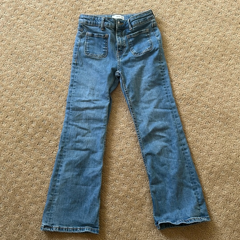 Mango girls jeans with patch pockets